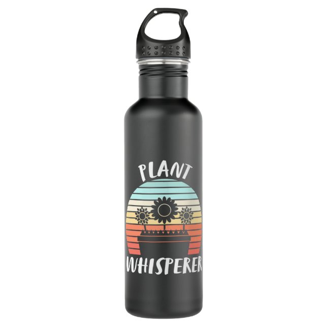 Bouteille D'eau Plante Whisperer Retro Vintage (Devant)