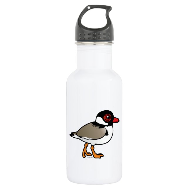 Bouteille D'eau Pluvier à capuchon de Birdorable (Devant)