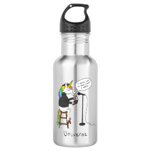Bouteille D'eau Poésie Unicorne Poète drôle