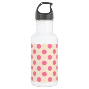 Bouteille D'eau Pois roses à la crème