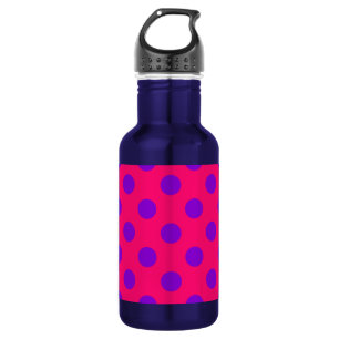 Bouteille D'eau Pois violets sur cerise
