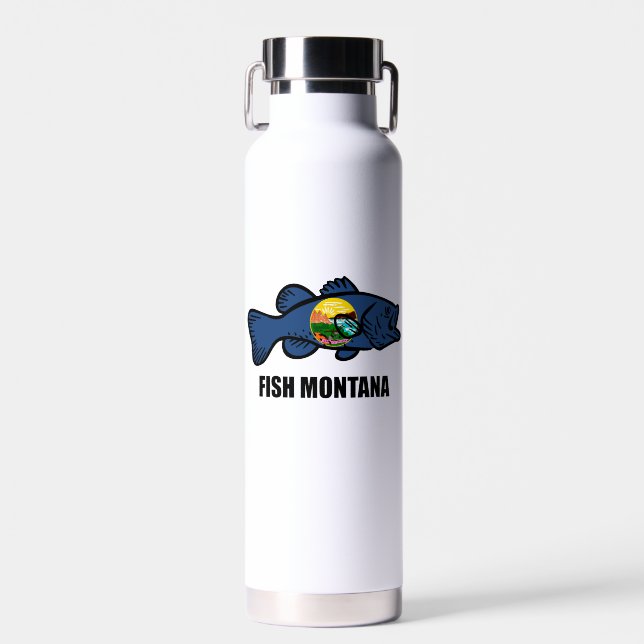 Bouteille D'eau Poisson Montana Bass (Avant)