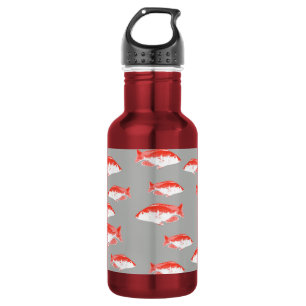 Bouteille D'eau Poisson rouge et gris