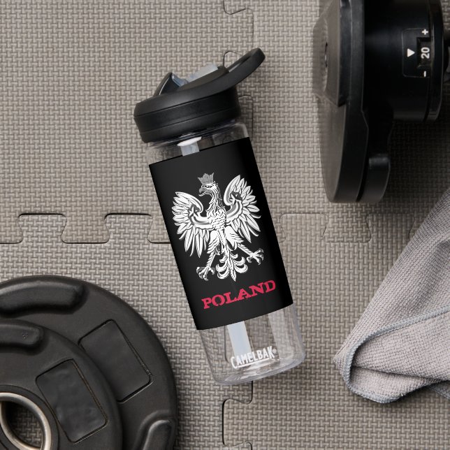 Bouteille D'eau Pologne Fitness & Manteau polonais / drapeau (Droite)