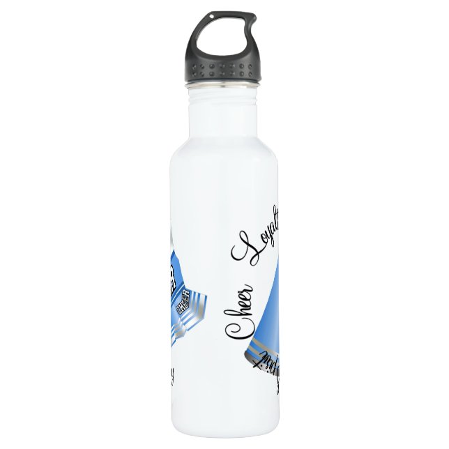 Bouteille D'eau Pom-pom girl bleu (Devant)