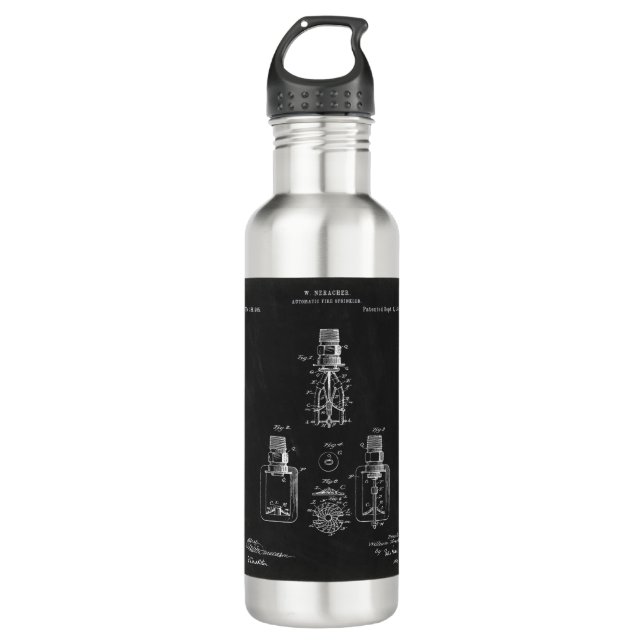 Bouteille D'eau Pompier automatique, brevet (Devant)