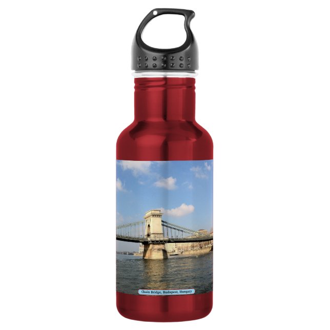 Bouteille D'eau Pont à chaînes, Budapest, Hongrie (Devant)