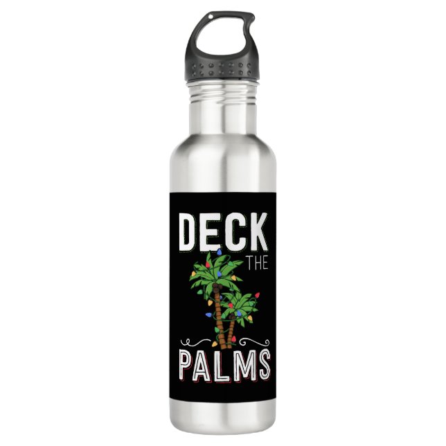 Bouteille D'eau Pont The Palms Tropical Hawaii Christmas Palm (Devant)