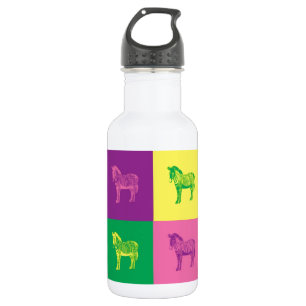 Bouteille D'eau Pop Art Zebra