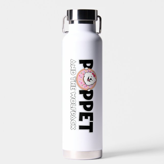 Bouteille D'eau Poppet et Wolfpack (Avant)