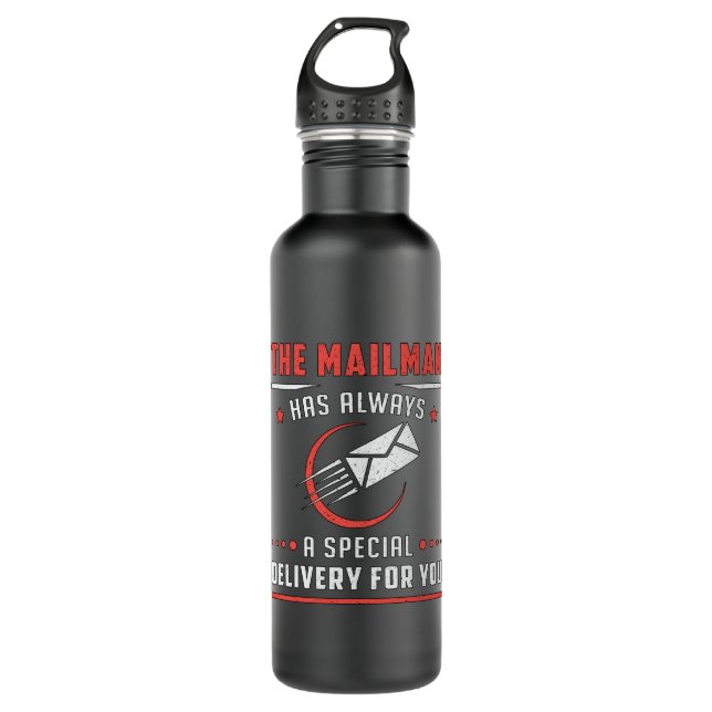 Bouteille D'eau Postman Mailman Day Post Livraison par courrier Id (Devant)