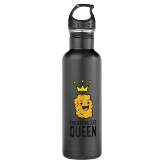 Bouteille D'eau Poulet Nugget Queen Funny Poulet Nuggets Couple