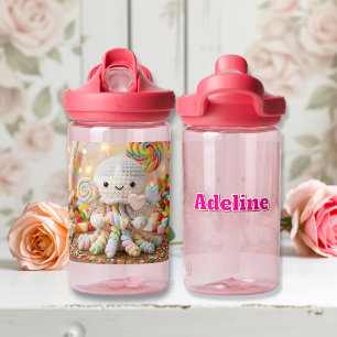Bouteille D'eau Poulpe au Crochet Mignon et Personnalisé Candy Lan