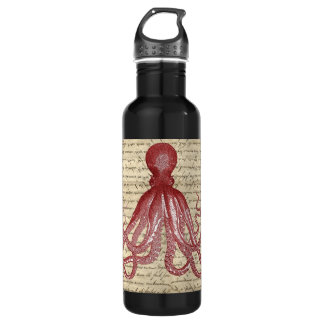 Bouteille D'eau poulpe vintage