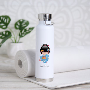 Bouteille D'eau Poupée Maiko Kokeshi - Jolie Fille Geisha Japonais
