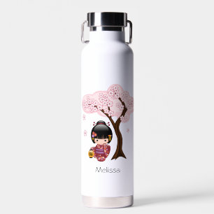 Bouteille D'eau Poupée Sakura Kokeshi - Geisha Girl