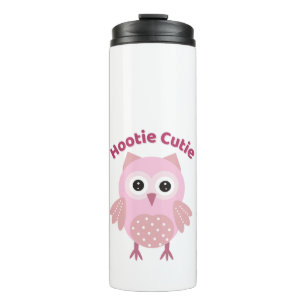 Bouteille d'eau pour enfants Hootie Cutie Pink Owl