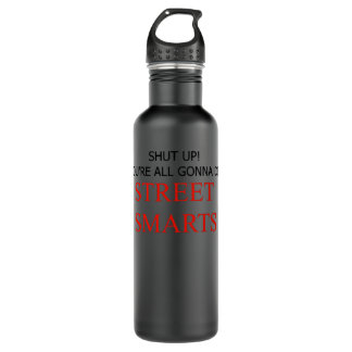 Bouteille D'eau Pour Mens Womens Street Smarts! Retro classique co