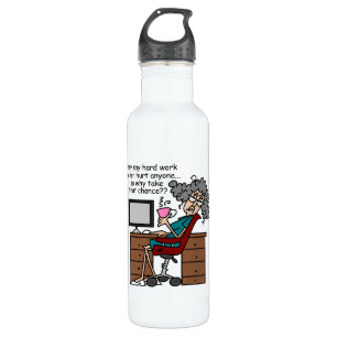 Bouteille D'eau Pourquoi un Humour de travail difficile