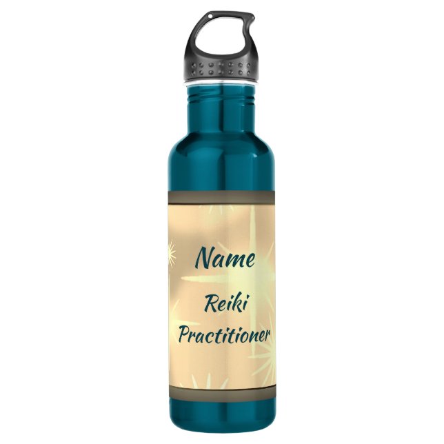 Bouteille D'eau Praticien Reiki personnalisé (Devant)