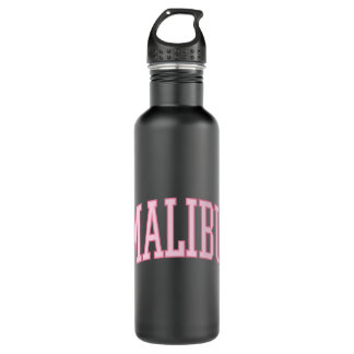 Bouteille D'eau Preppy Varsity Pink Malibu Californie