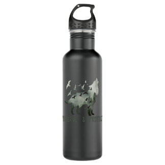 Bouteille D'eau Préserver et protéger le loup du parc national
