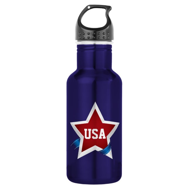 Bouteille D'eau Pride patriotique USA (Devant)