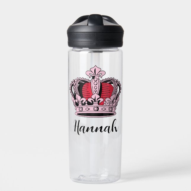 Bouteille D'eau Princess Queen Crown personnalisable (Extérieur)