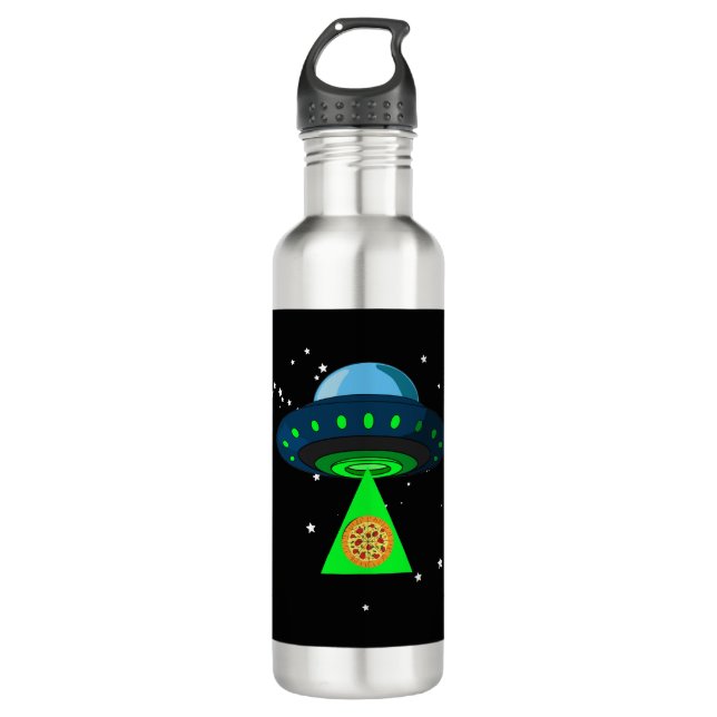 Bouteille D'eau Prise de pizza UFO (Devant)