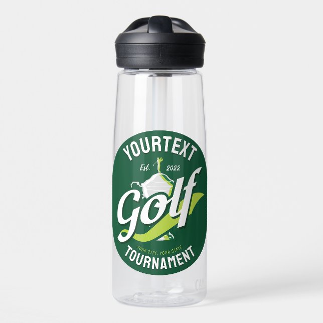 Bouteille D'eau Pro Golfer NAME Golf Trophée Tournoi de golf (Avant)