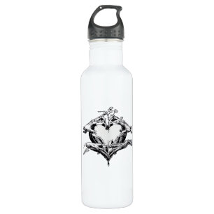 Bouteille D'eau Protéger Un Coeur - Skeleton Coeur Main