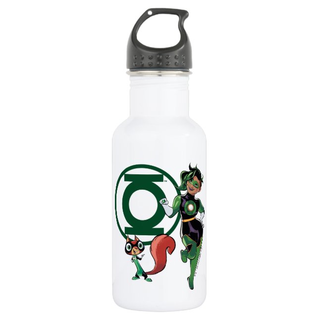 Bouteille D'eau Puce et Lanterne verte (Devant)
