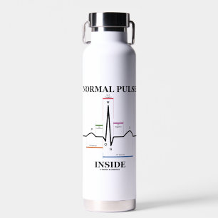 Bouteille D'eau Pulse normale Inside Heartbeat Electrocardiogram