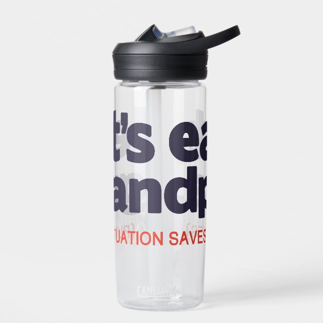 Bouteille D'eau Punctuation saves lives (Gauche)