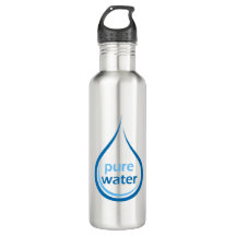 Bouteille d'eau pure, acier inoxydable, 24 oz
