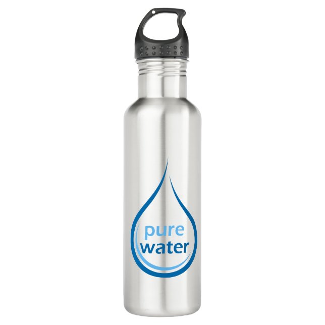 Bouteille d'eau pure, acier inoxydable, 24 oz (Devant)