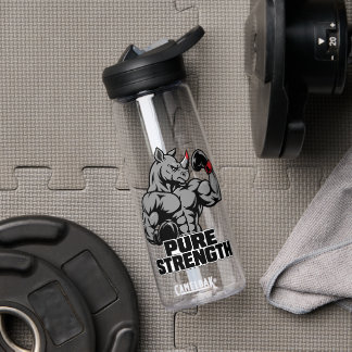 Bouteille D'eau Pure Strength Bold Rhino Mascotte