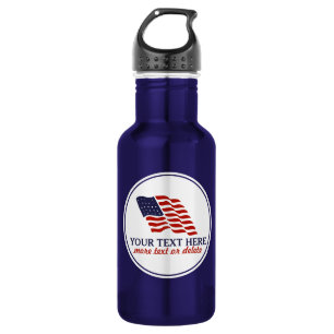 Bouteille D'eau Quatrième patriotique de coutume américaine de