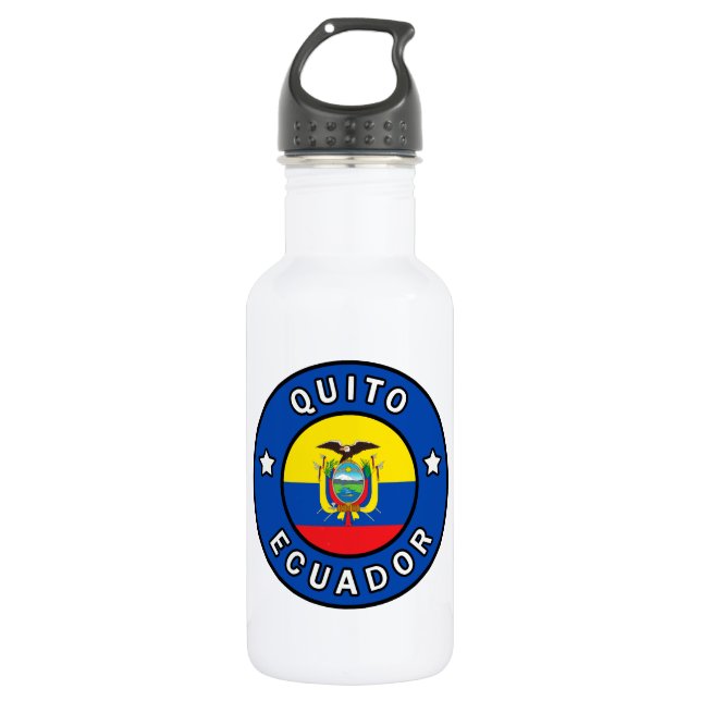 Bouteille D'eau Quito Équateur (Devant)
