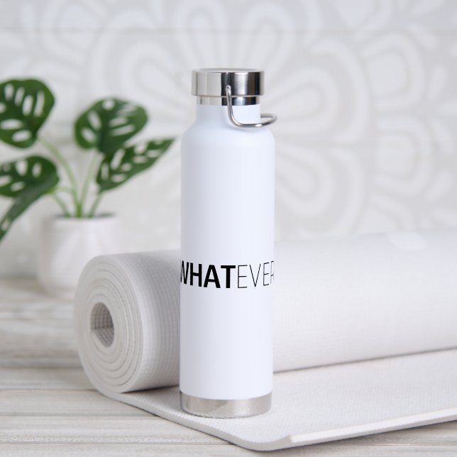 BOUTEILLE D'EAU 'QUOI QUE CE SOIT' (Yoga (pivoté))