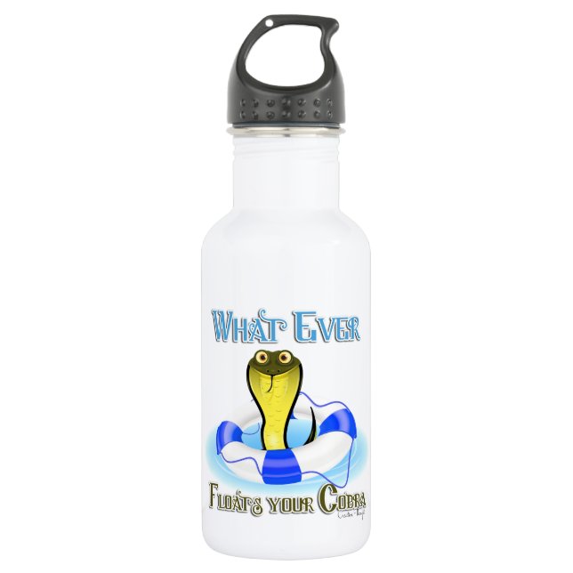 Bouteille D'eau Quoi qu'il flotte votre Cobra (Devant)
