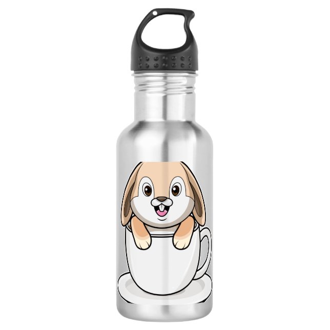 Bouteille D'eau Rabbit avec café (Devant)