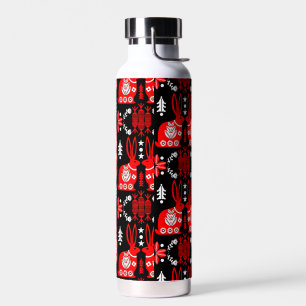 Bouteille D'eau Rabbit Nordic Scandinavian Folk Art