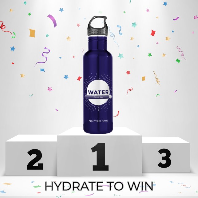 Bouteille D'eau Radiant Sun Water Quote with Good Day Bar (Créateur téléchargé)