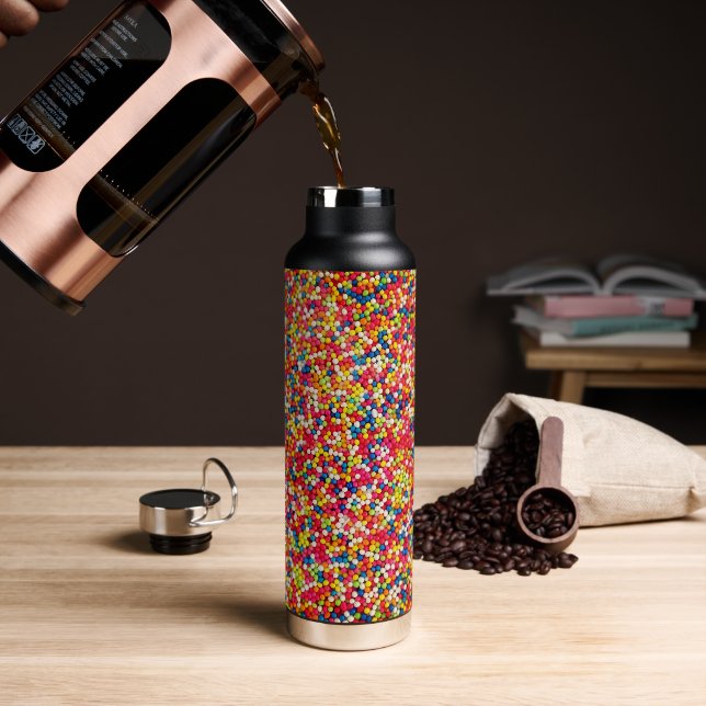 Bouteille D'eau Rainbow Candy Sprinkles Fête et fête (Gym)