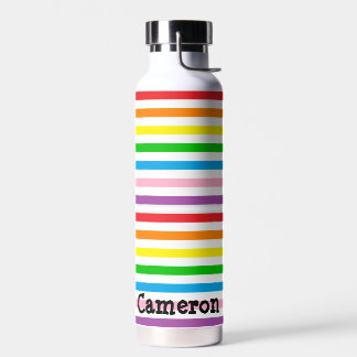 Bouteille D'eau Rainbow Stripes Custom