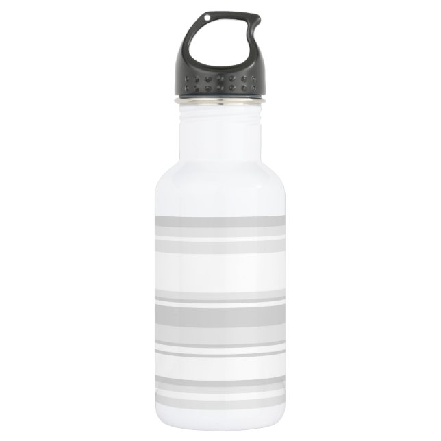 Bouteille D'eau Rayures gris clair (Devant)