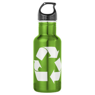 Bouteille D'eau Recycler la liberté du logo