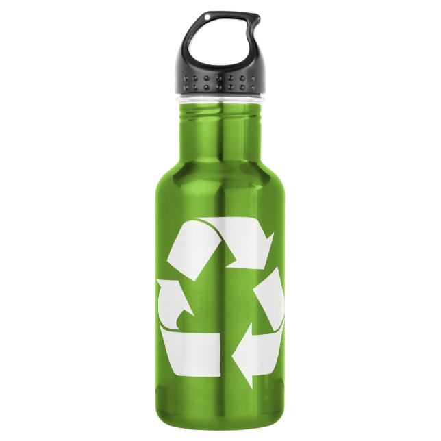Bouteille D'eau Recycler la liberté du logo (Devant)