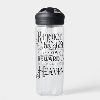Bouteille D'eau "Réjouissez-vous et soyez heureux"